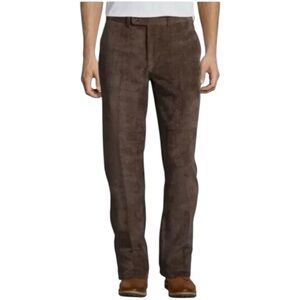 Peter Millar Nanoluxe Coco Corduroy Soft Golf classic fit pants | 33